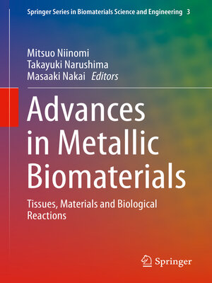 cover image of Advances in Metallic Biomaterials